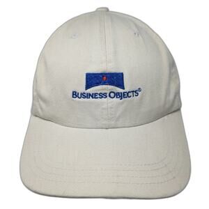 Sportcap Business Objects Beige OSFM Baseball Cap Slideback Hat Corporate Logo